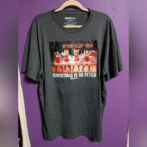 Mean Girls Grey CHRISTMAS IS SO FETCH Short Sleeve Graphic Tee XXL 16 18